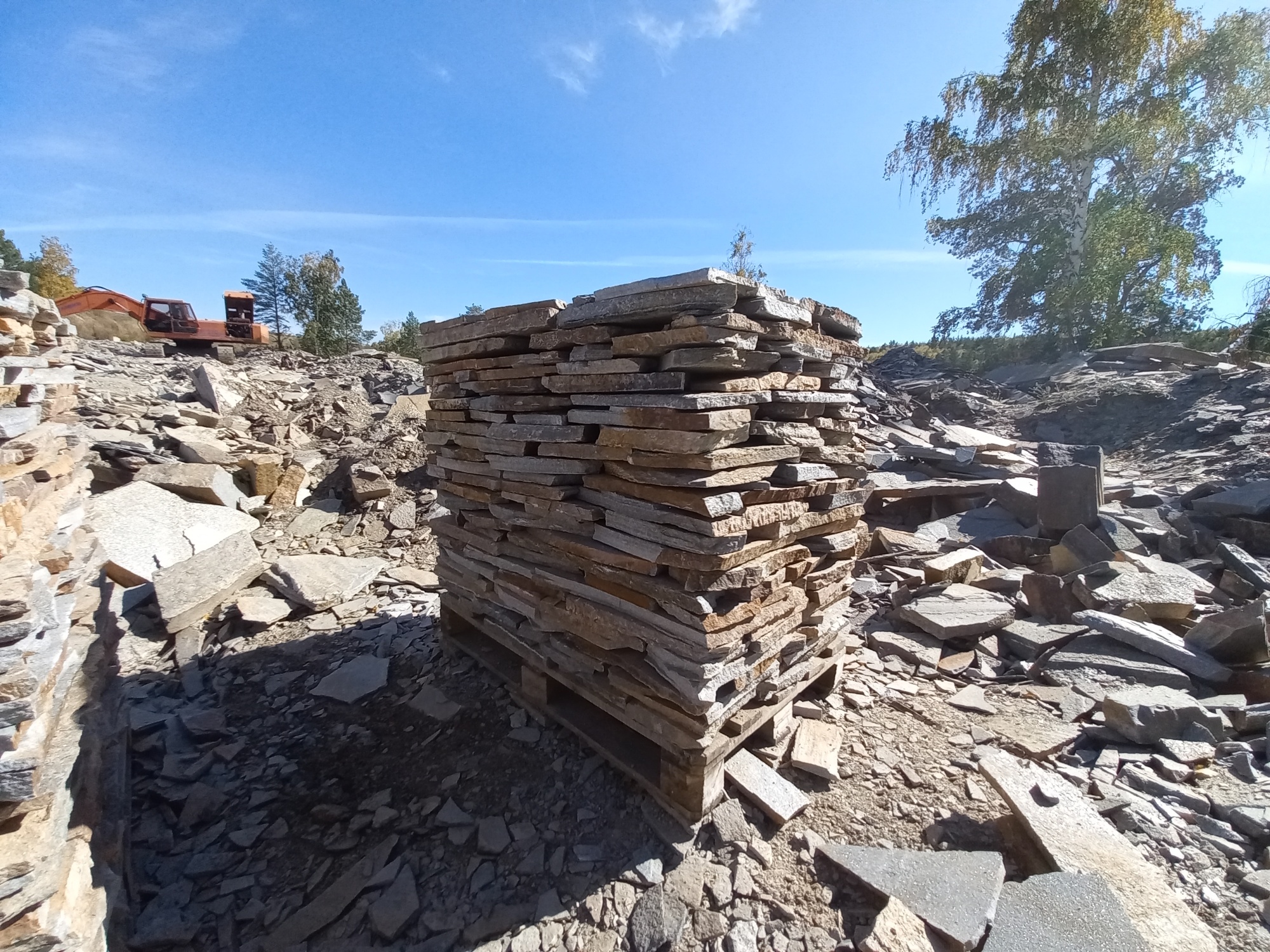 Плитняк златолит серебристый для мощения на бетон купить в Сахалине