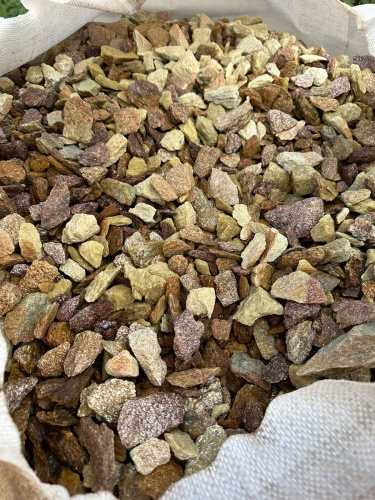 Златолит персиковый декоративная каменная крошка купить в Сахалине