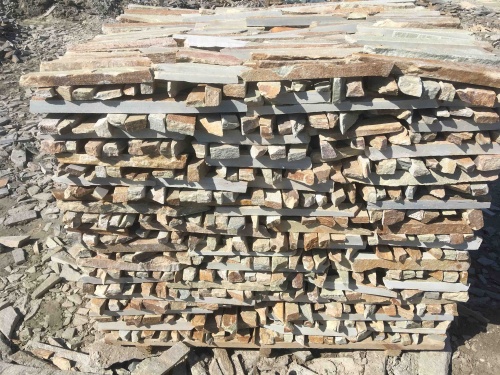 Горбушка златолит золотистый для облицовки купить в Сахалине