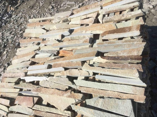 Горбушка златолит золотистый для облицовки купить в Сахалине