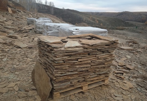 Плитняк кора дерева для цоколя, отмостки купить в Сахалине